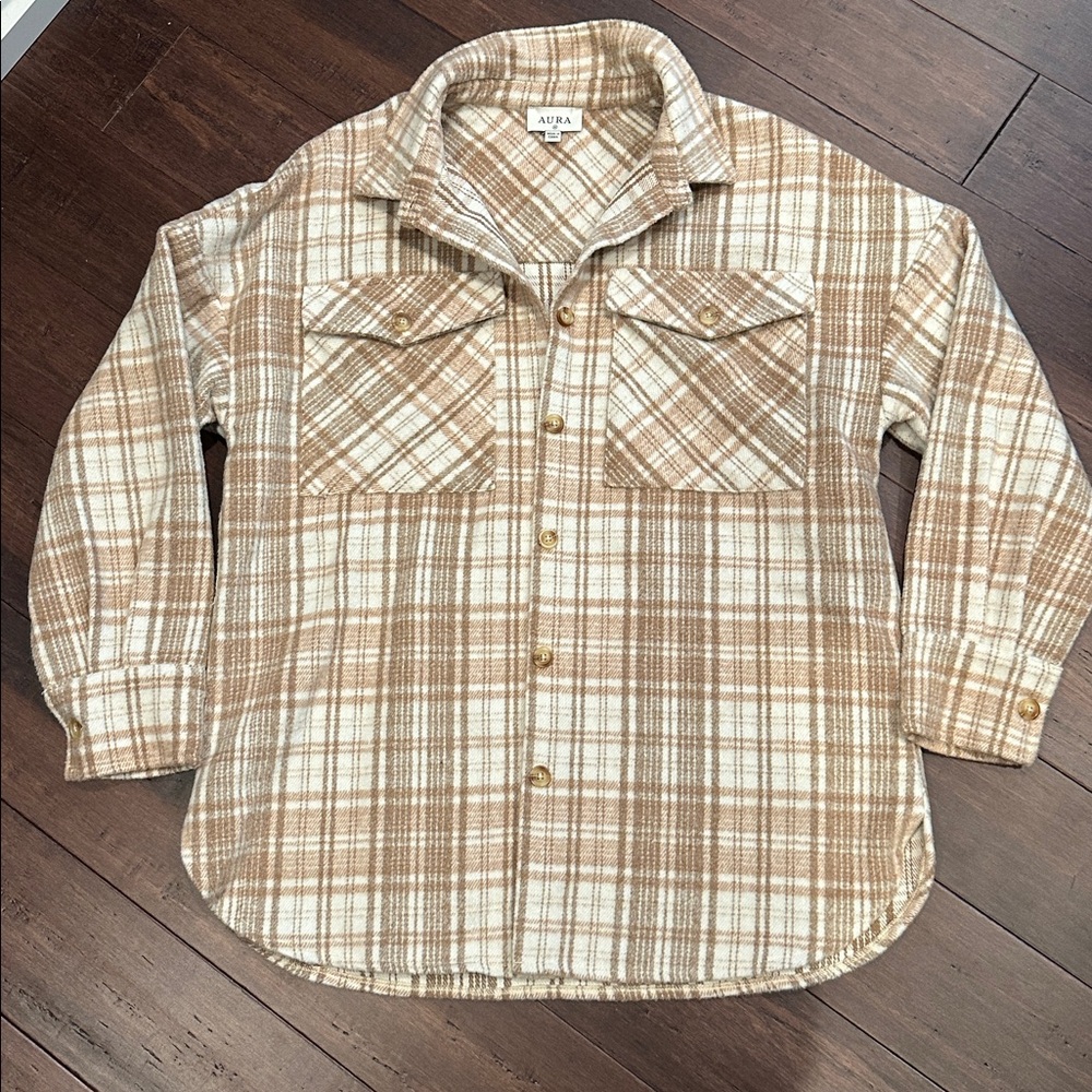 Aura Plaid Button-Up Shirt